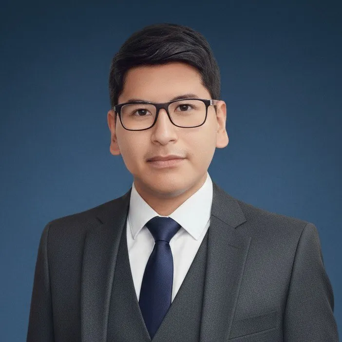 Official portrait of Israel Mamani Sanabria